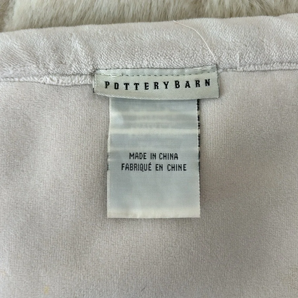 Pottery Barn Faux Mink Blanket 50x60